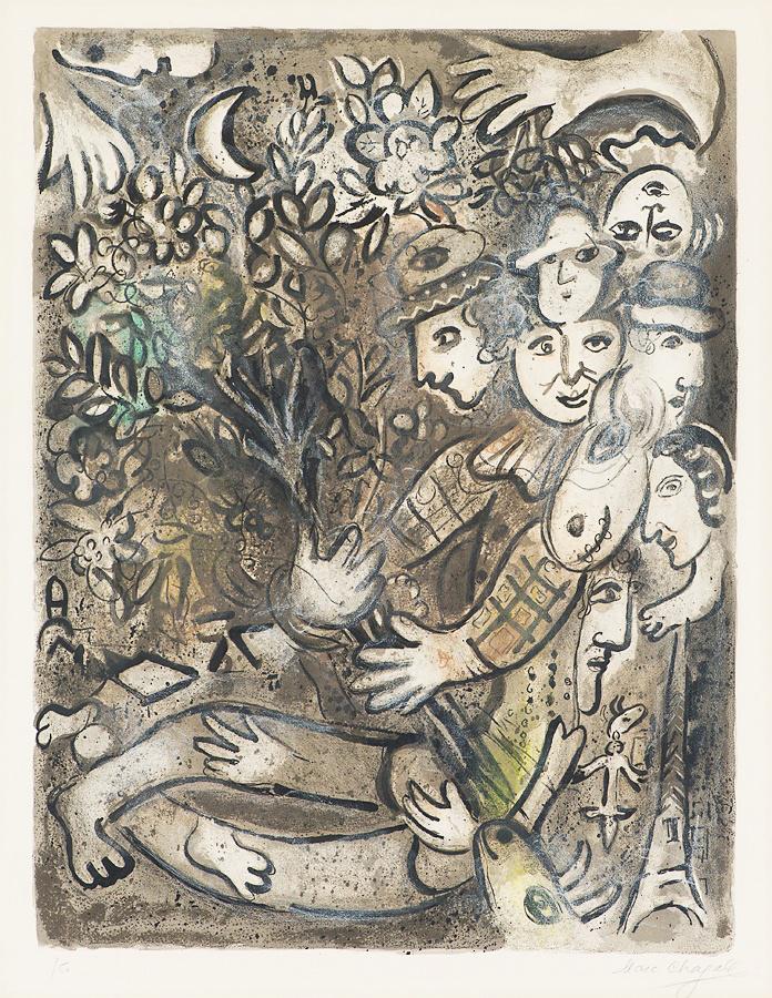 Marc Chagall La Famille Arlequin (Signed Print) 1965 | MyArtBroker
