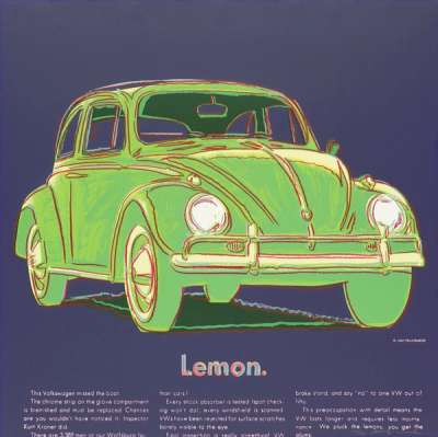 Volkswagen (F. & S. II.358) - Signed Print by Andy Warhol 1985 - MyArtBroker