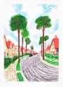 David Hockney: Cardigan Road - Signed Print