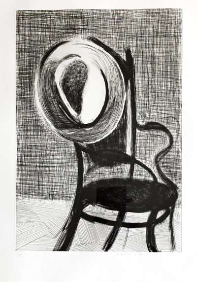 Hat On Chair - Signed Print by David Hockney 1998 - MyArtBroker