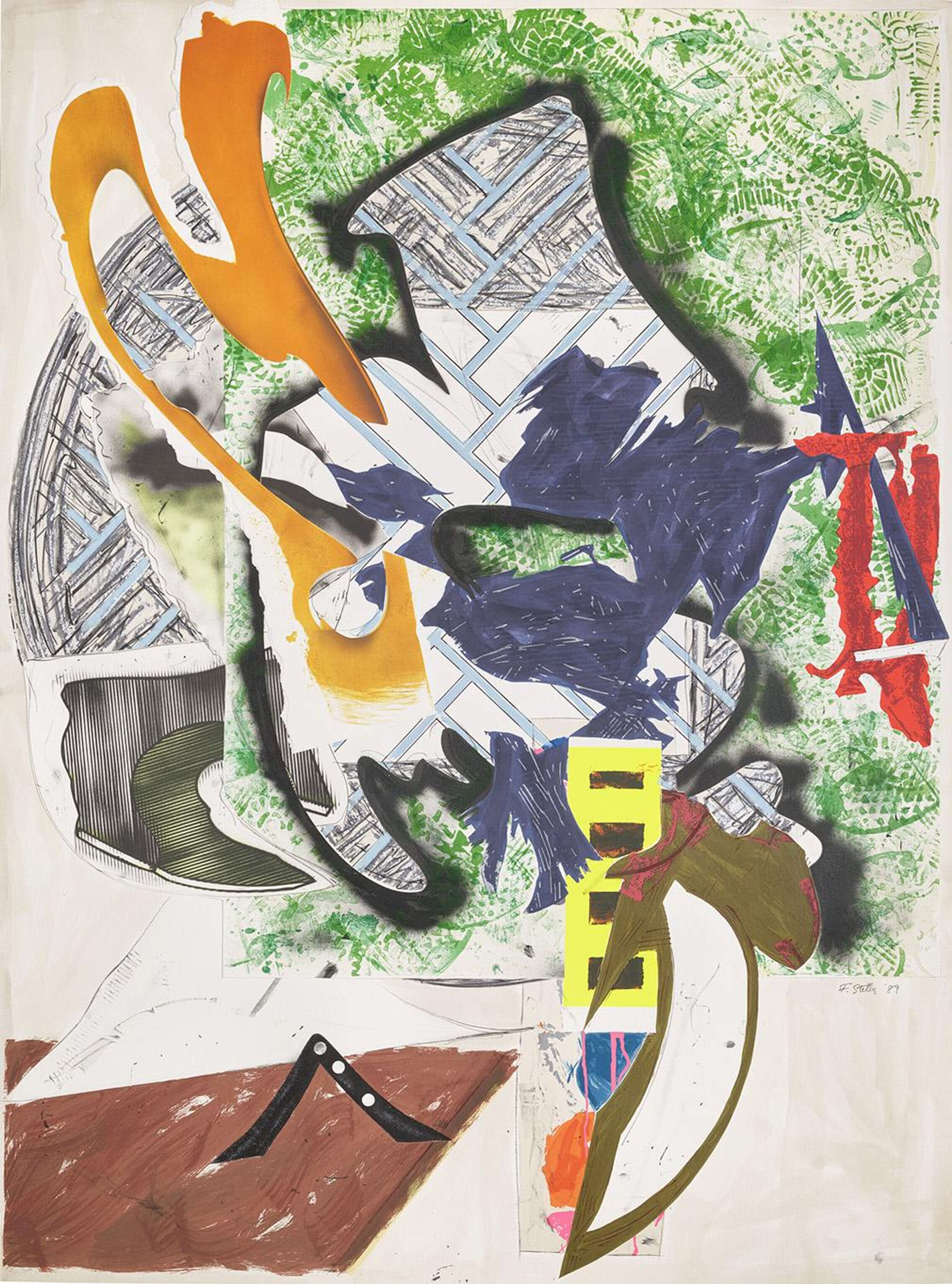 Ahab's Leg - Signed Print by Frank Stella 1989 - MyArtBroker