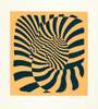 Victor Vasarely: Zebra Couple (Orange) - Signed Print