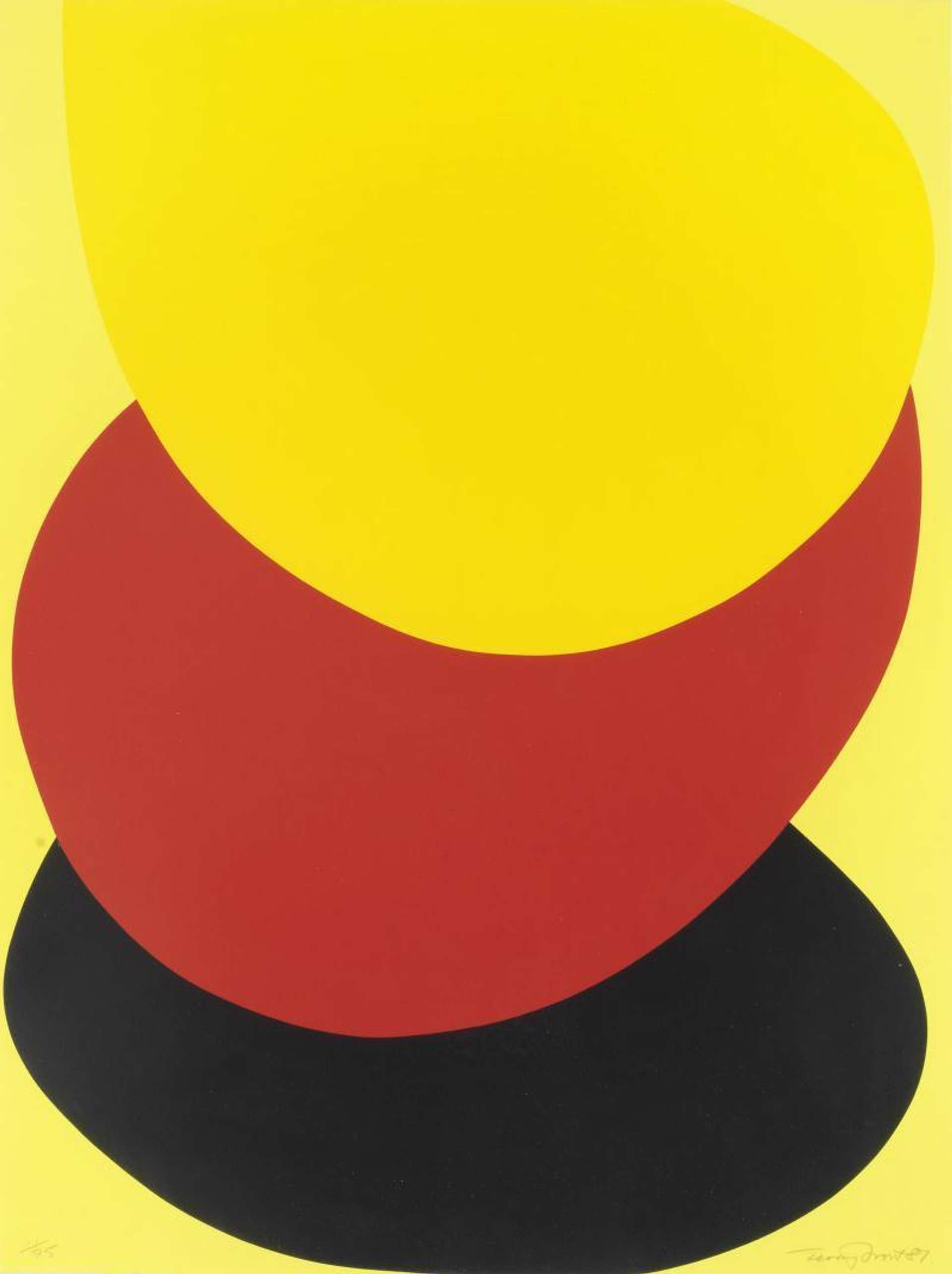 Suspended Red Yellow And Black - Signed Print by Sir Terry Frost 1987 - MyArtBroker