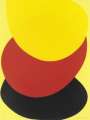 Sir Terry Frost: Suspended Red Yellow And Black - Signed Print