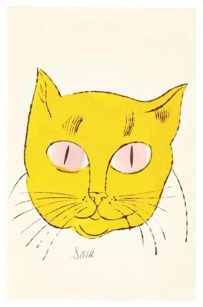 Andy Warhol: Cats Named Sam IV 58 - Unsigned Print