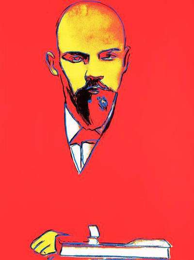 Andy Warhol: Red Lenin (F. & S. II.403) - Signed Print