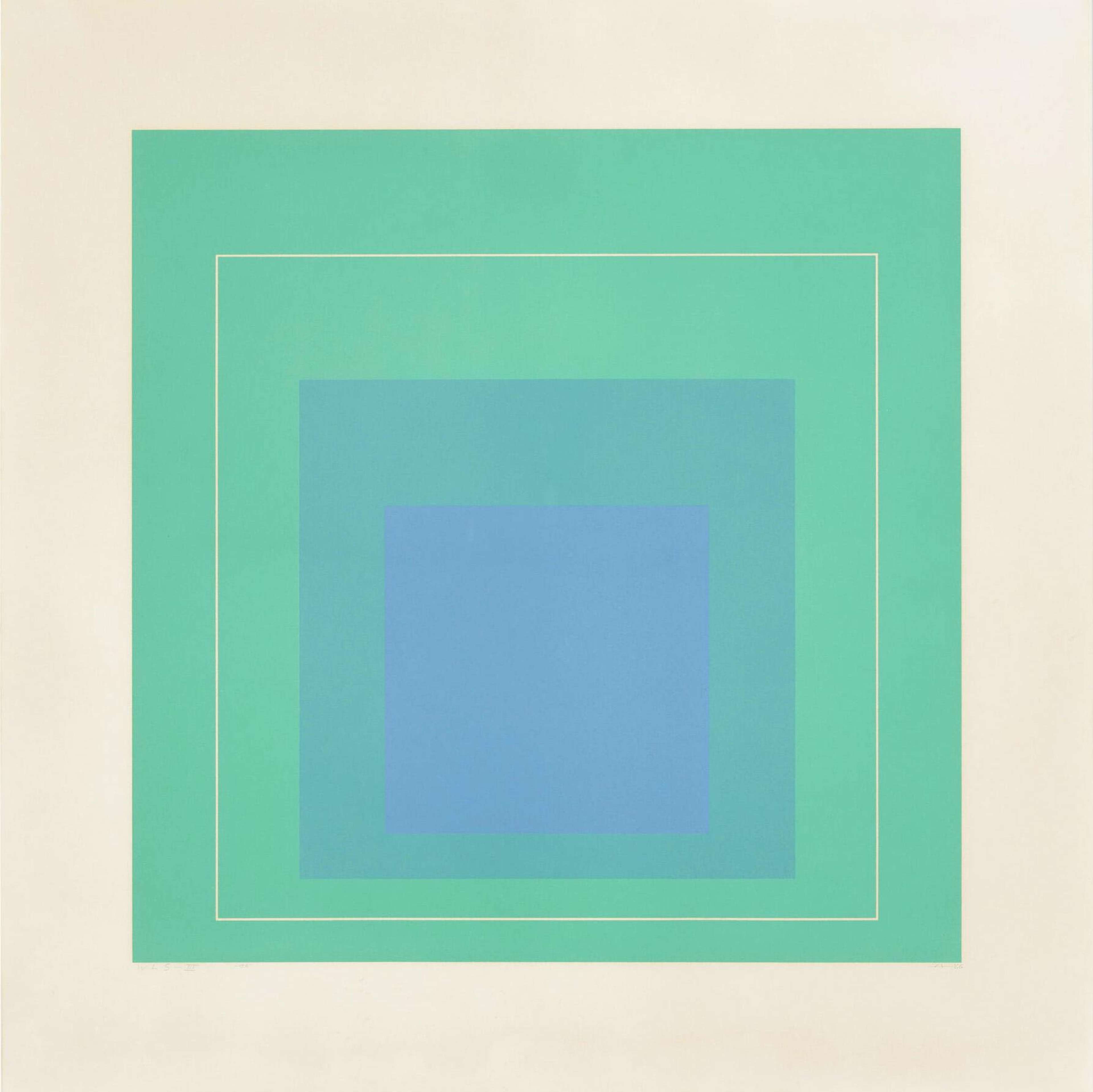 WLS III - Signed Print by Josef Albers 1966 - MyArtBroker