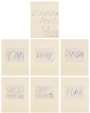 Cy Twombly: Five Greek Poets And A Philosopher (complete set) - Signed Print
