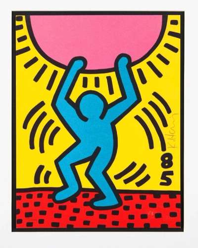 International Youth Year - Signed Print by Keith Haring 1985 - MyArtBroker