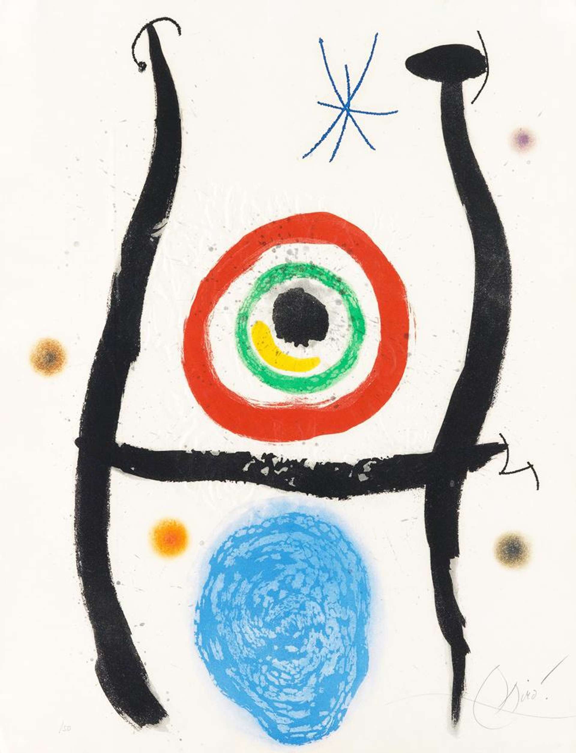 Le Bleu De La Cible - Signed Print by Joan Miró 1974 - MyArtBroker