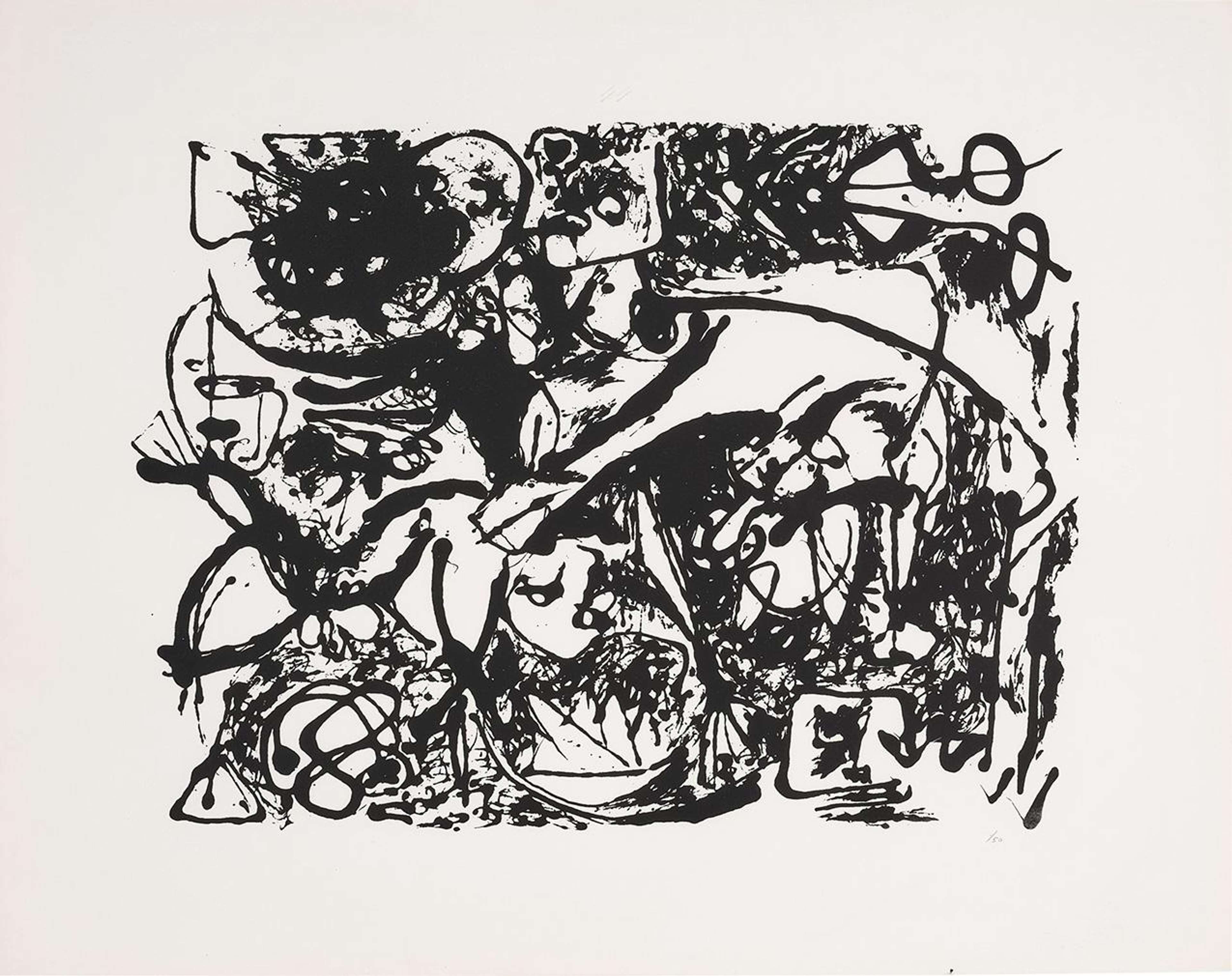 Untitled (O'Connor & Thaw 1092) - Unsigned Print by Jackson Pollock 1951 - MyArtBroker