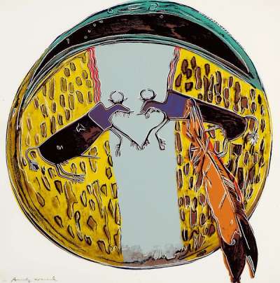Plains Indian Shield (F. & S. II.382) - Signed Print by Andy Warhol 1986 - MyArtBroker