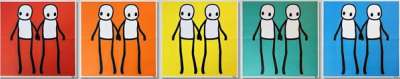 Holding Hands (compete set) - Signed Print by Stik 2020 - MyArtBroker