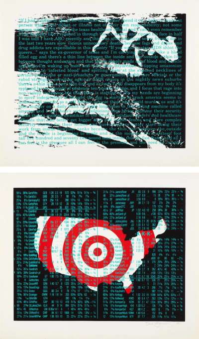 Untitled (Act Up Diptych) - Signed Print by David Wojnarowicz 1990 - MyArtBroker