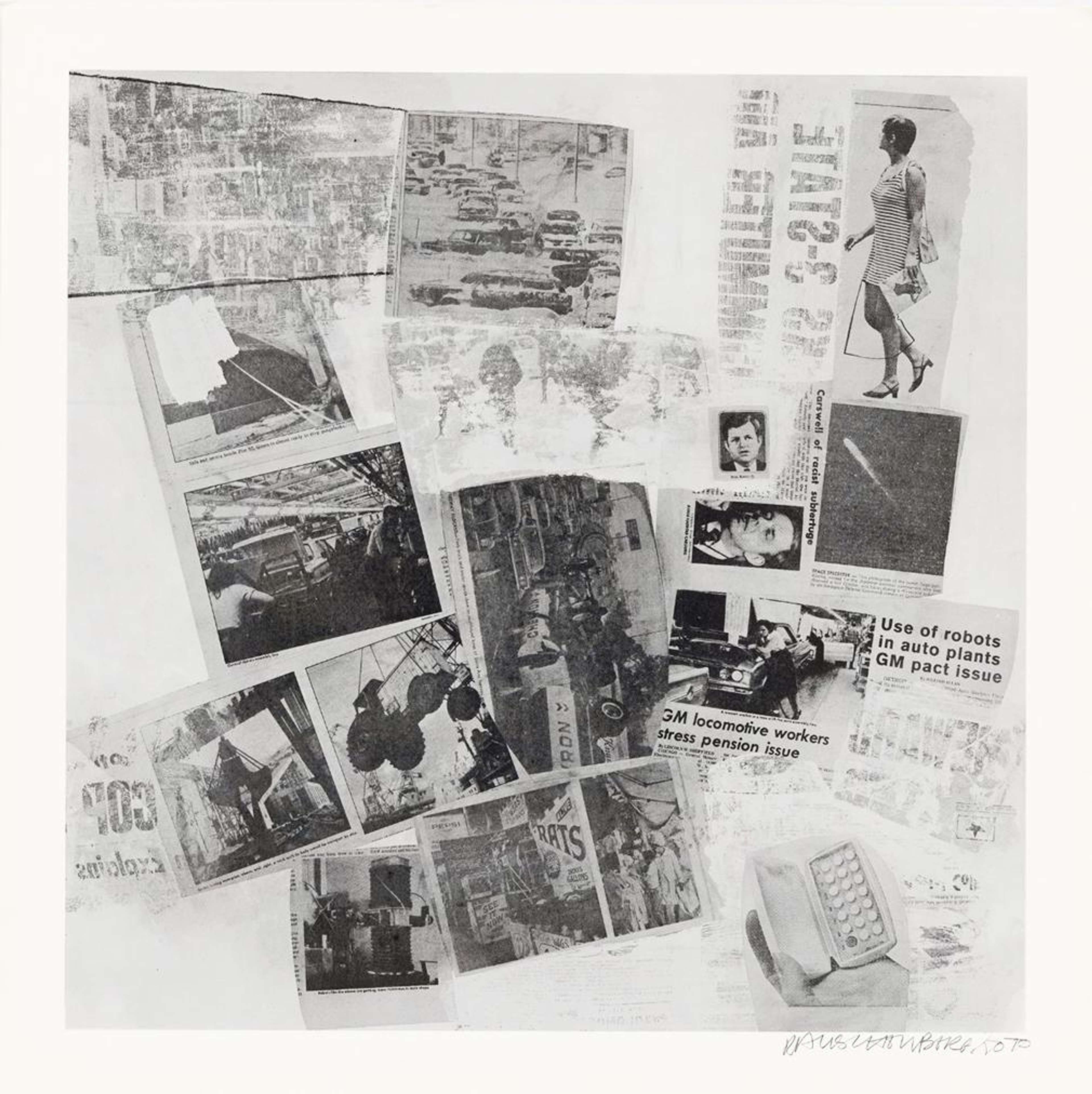 Features XI - Signed Print by Robert Rauschenberg 1970 - MyArtBroker