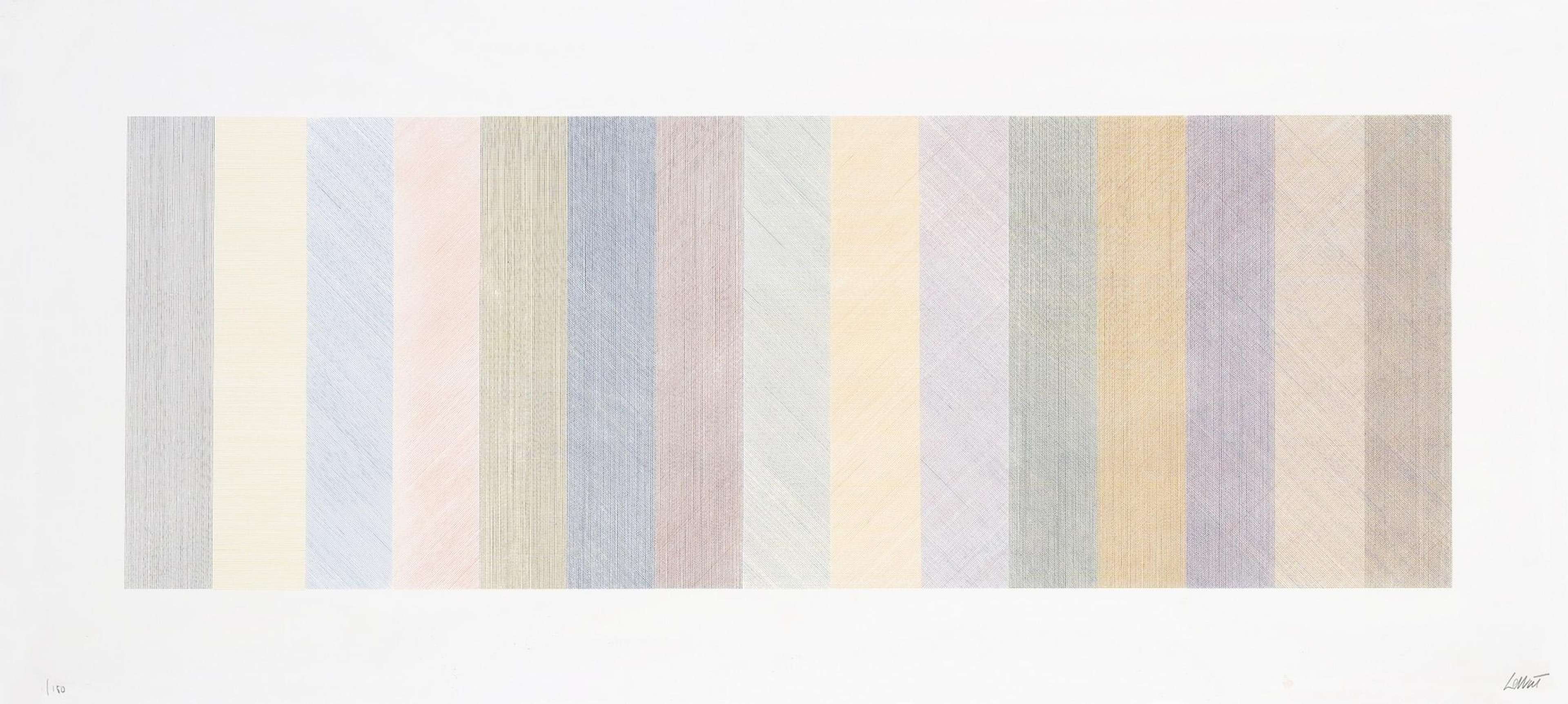Horizontal Composite (Color) - Signed Print by Sol Lewitt 1970 - MyArtBroker