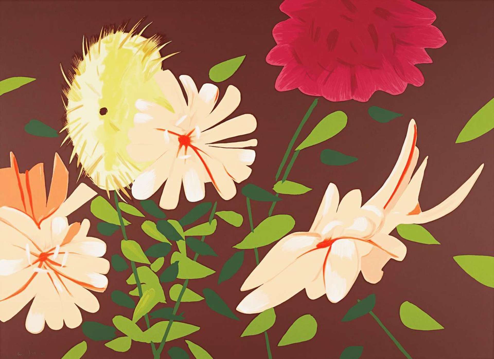 Late Summer Flowers - Signed Print by Alex Katz 2013 - MyArtBroker