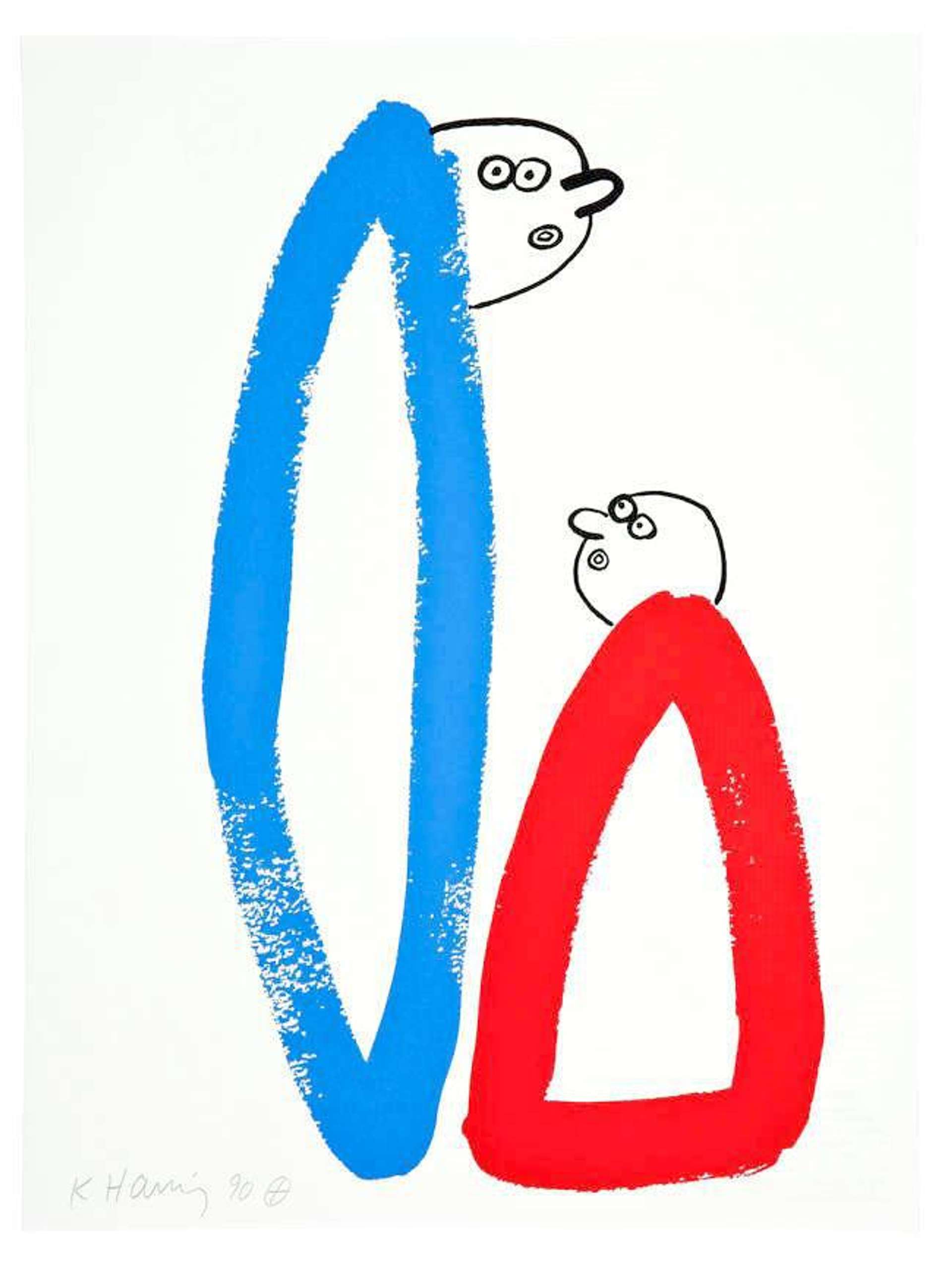 Keith Haring: The Story Of Red And Blue 14 - Signed Print