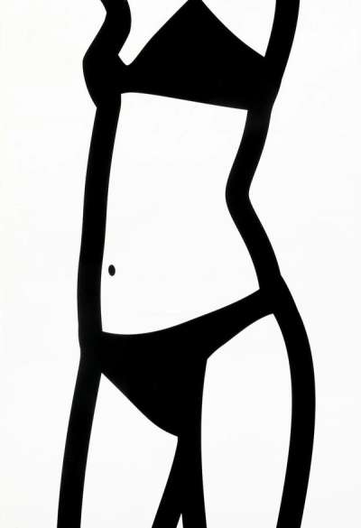 Watching Suzanne (front) 2 - Signed Mixed Media by Julian Opie 2006 - MyArtBroker