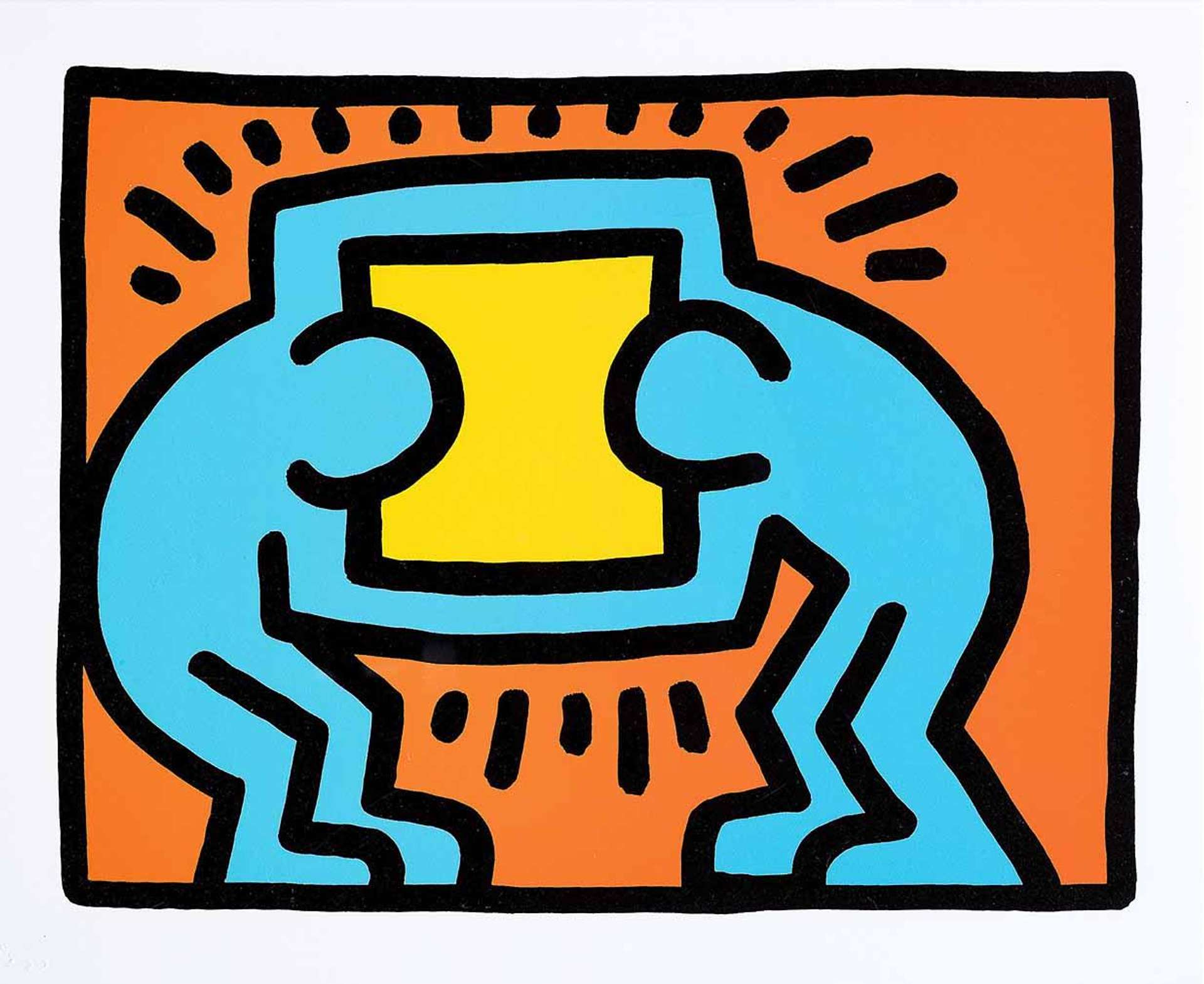 Pop Shop VI, Plate II - Unsigned Print by Keith Haring 1989 - MyArtBroker