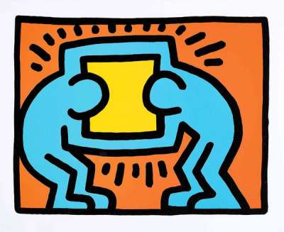 Pop Shop VI, Plate II - Unsigned Print by Keith Haring 1989 - MyArtBroker