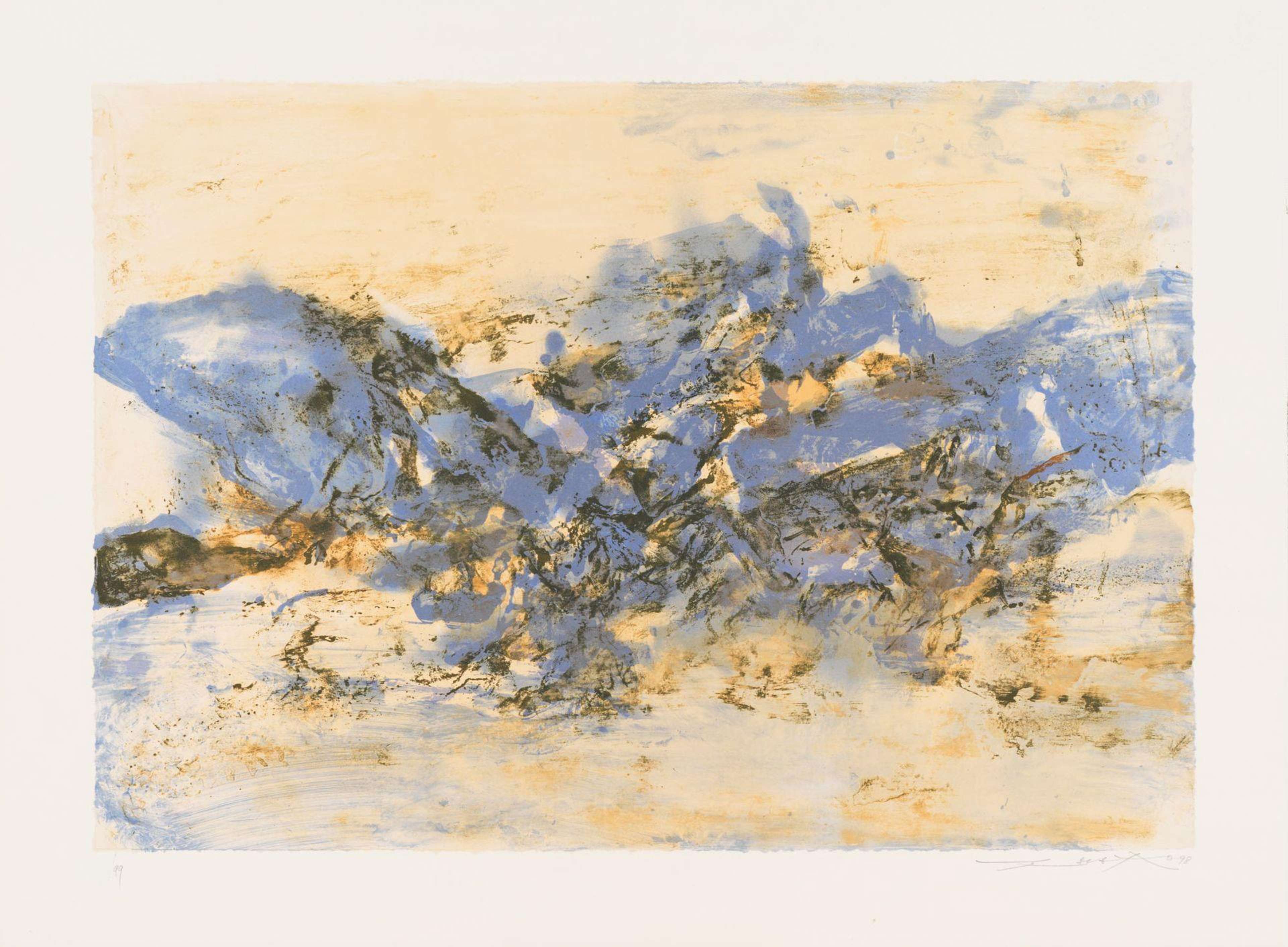 Untitled (A. 390) - Signed Print by Zao Wou-Ki 1998 - MyArtBroker