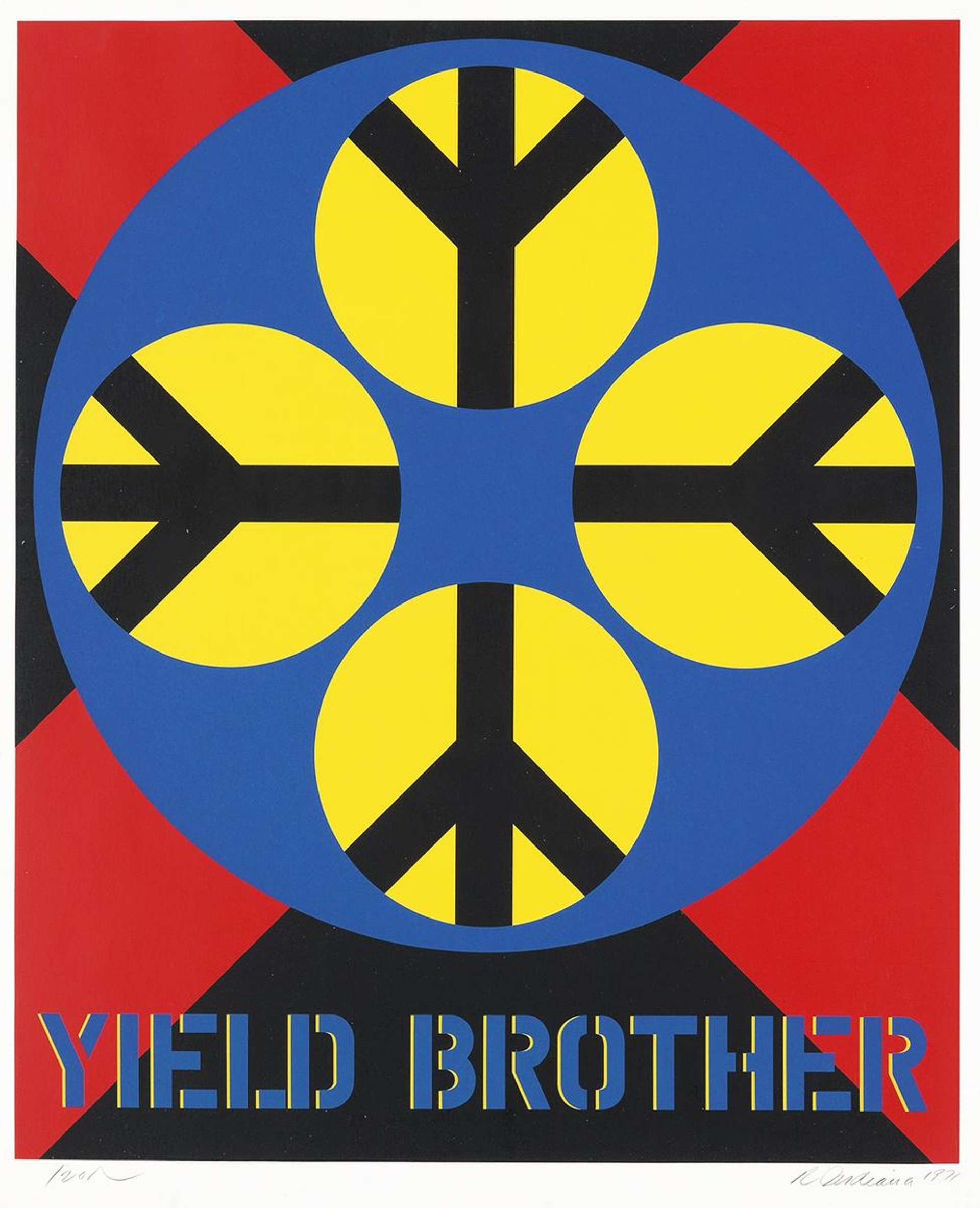 Robert Indiana: Decade (Yield Brother) - Signed Print