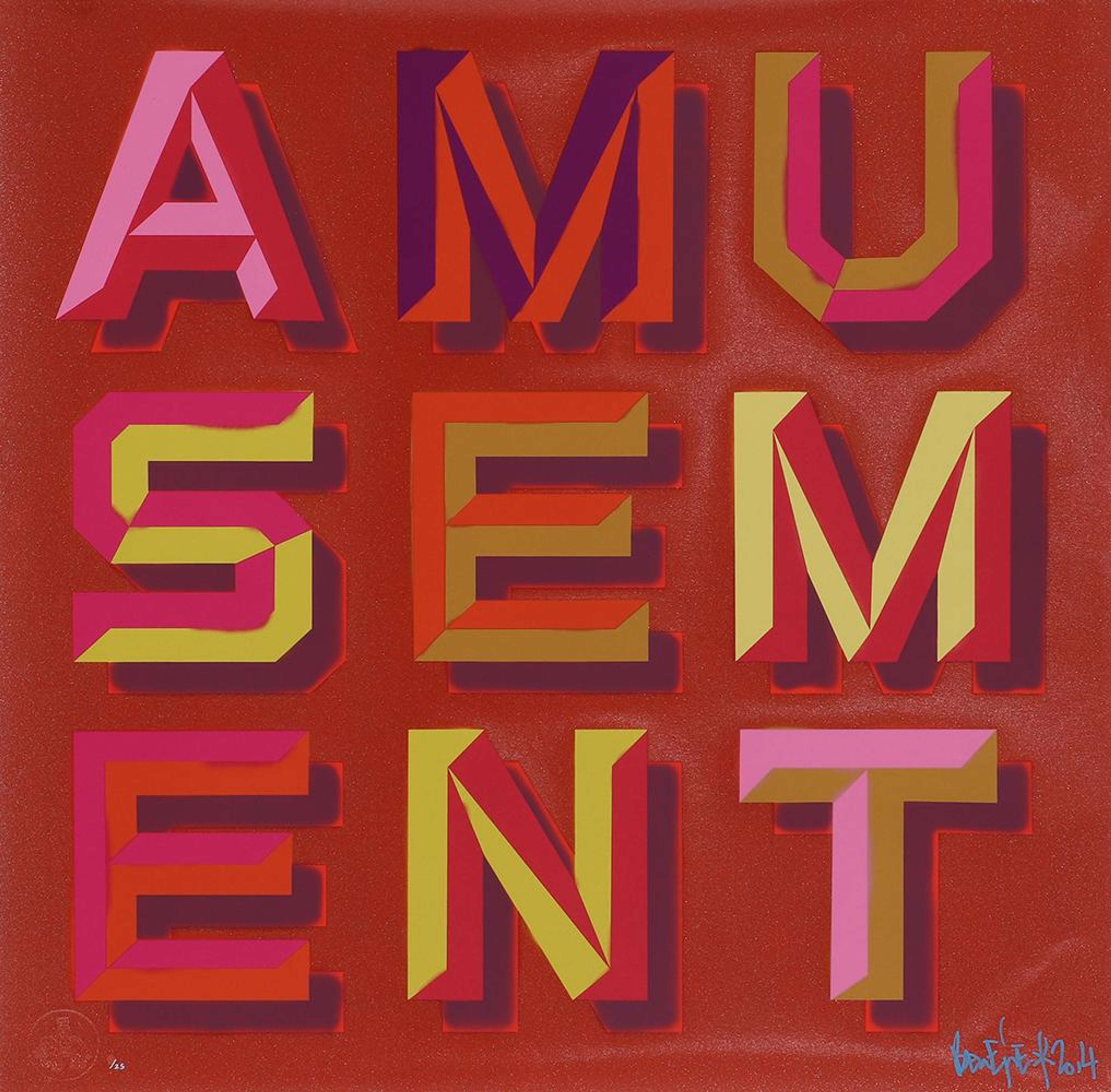 Amusement - Signed Print by Ben Eine 2014 - MyArtBroker