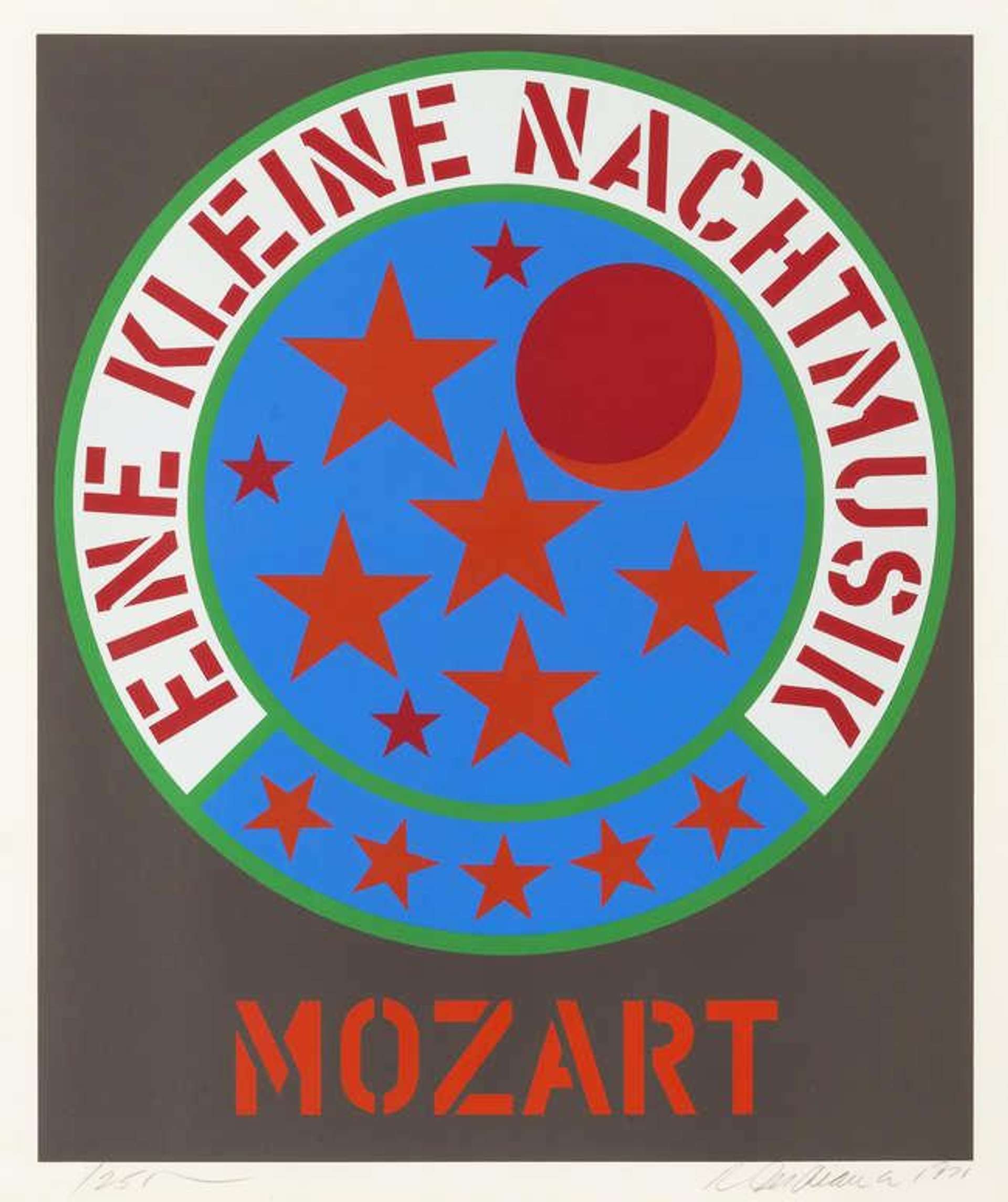 Eine Kleine Nachtmusik - Signed Print by Robert Indiana 1971 - MyArtBroker