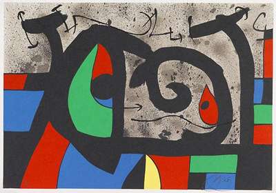 Plate IX (Le Lézard Aux Plumes D'Or) - Signed Print by Joan Miro 1971 - MyArtBroker