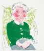 David Hockney: Portrait Of Mother I - Signed Print