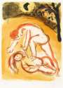 Marc Chagall: Cain Et Abel - Signed Print