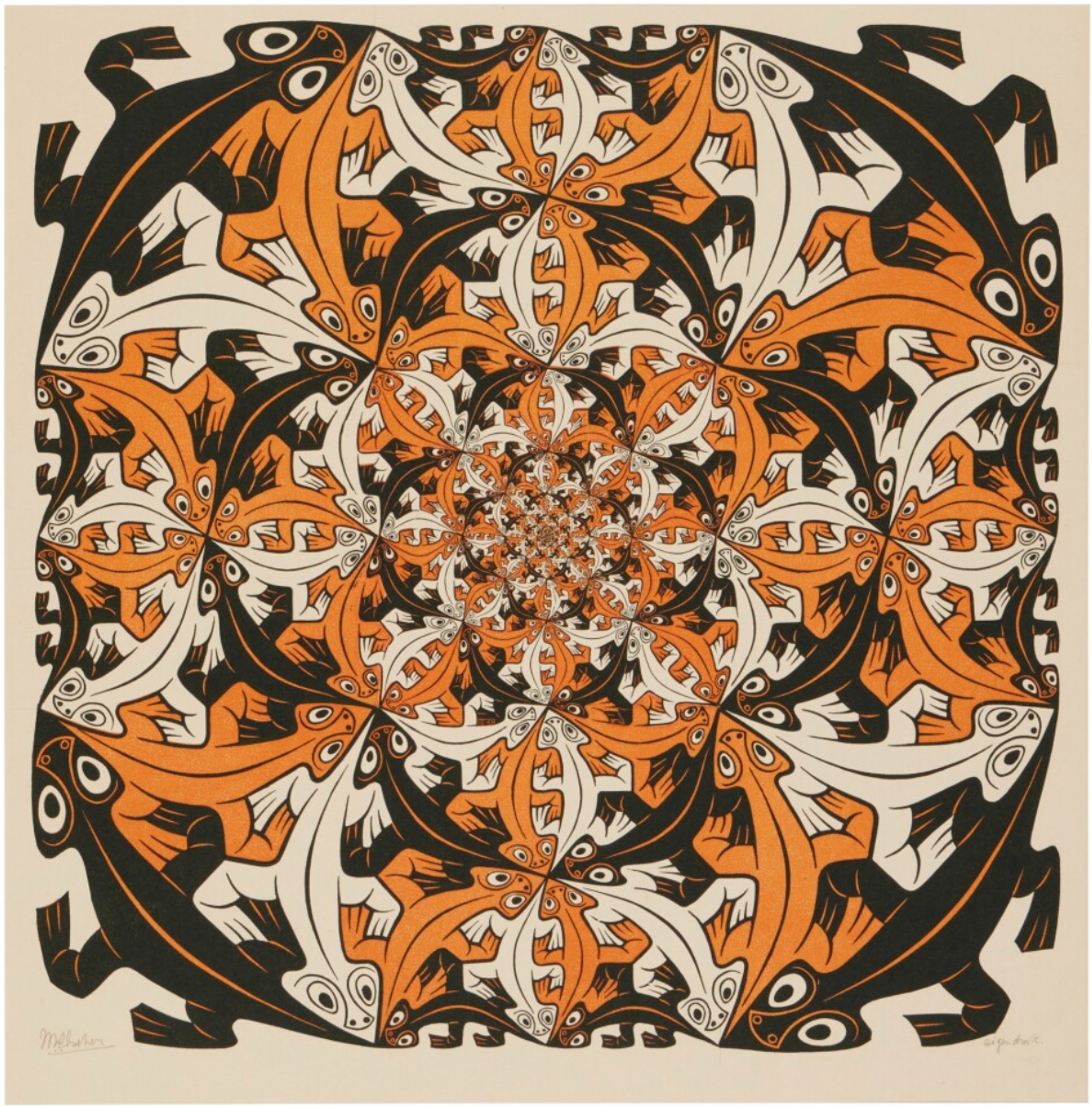 Smaller and Smaller by M. C. Escher - Sotheby's 