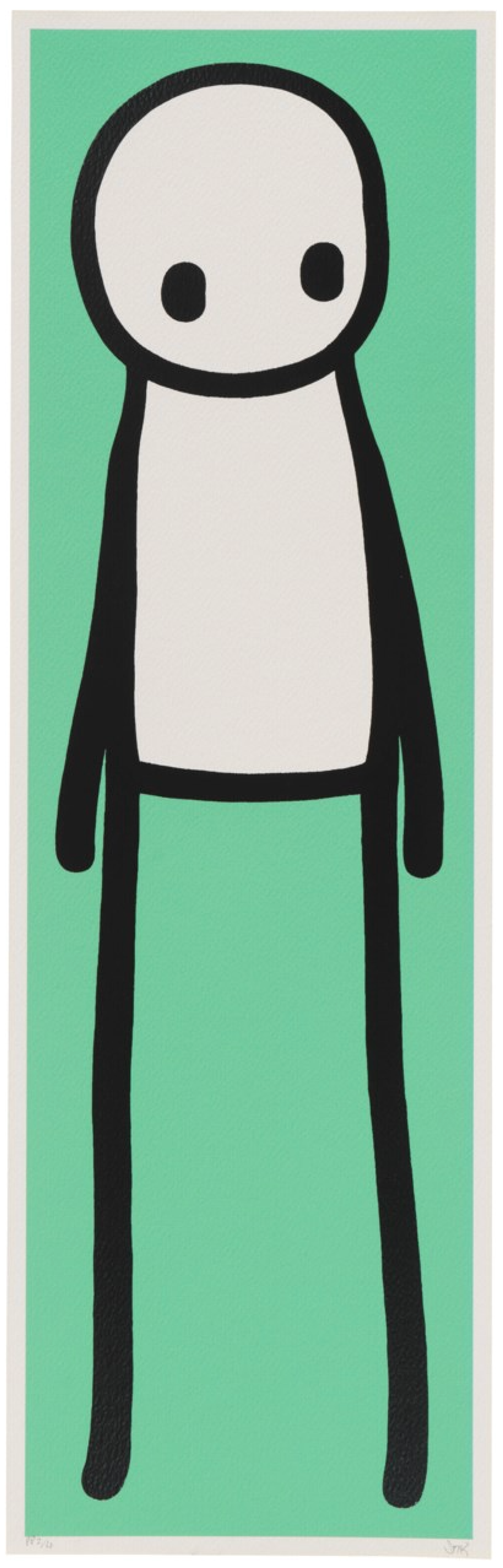 Standing Figure (mint green) (PP) by STIK - MyArtBroker 