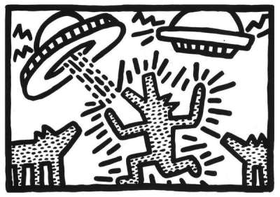 Plate I, Untitled 1 - 6 - Signed Print by Keith Haring 1982 - MyArtBroker