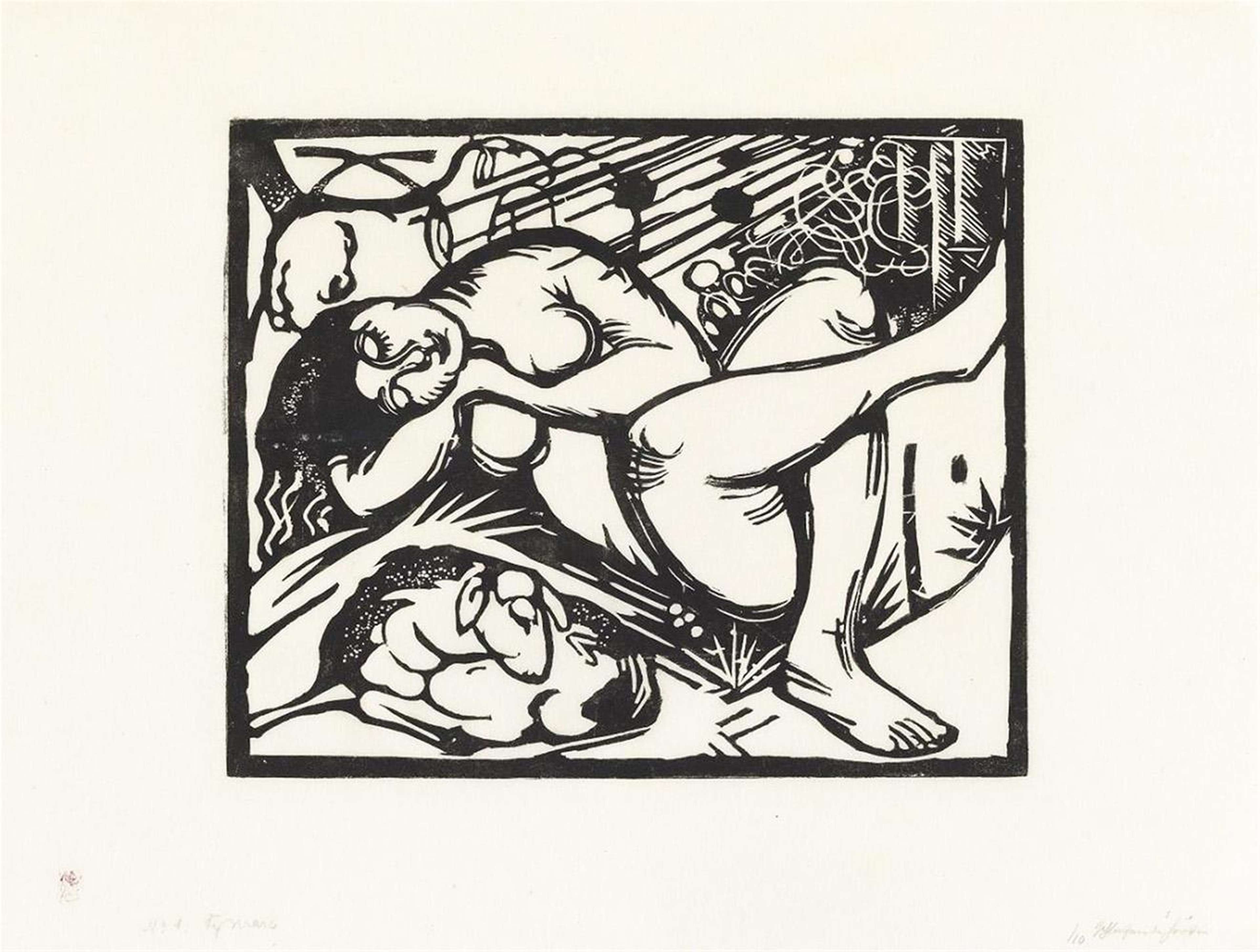 Sleeping Shepherdesses - Unsigned Print by Franz Marc 1912 - MyArtBroker