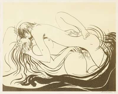 Lovers - Signed Print by Brett Whiteley 1975 - MyArtBroker