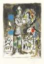 Marc Chagall: Paysan Au Bouquet - Signed Print