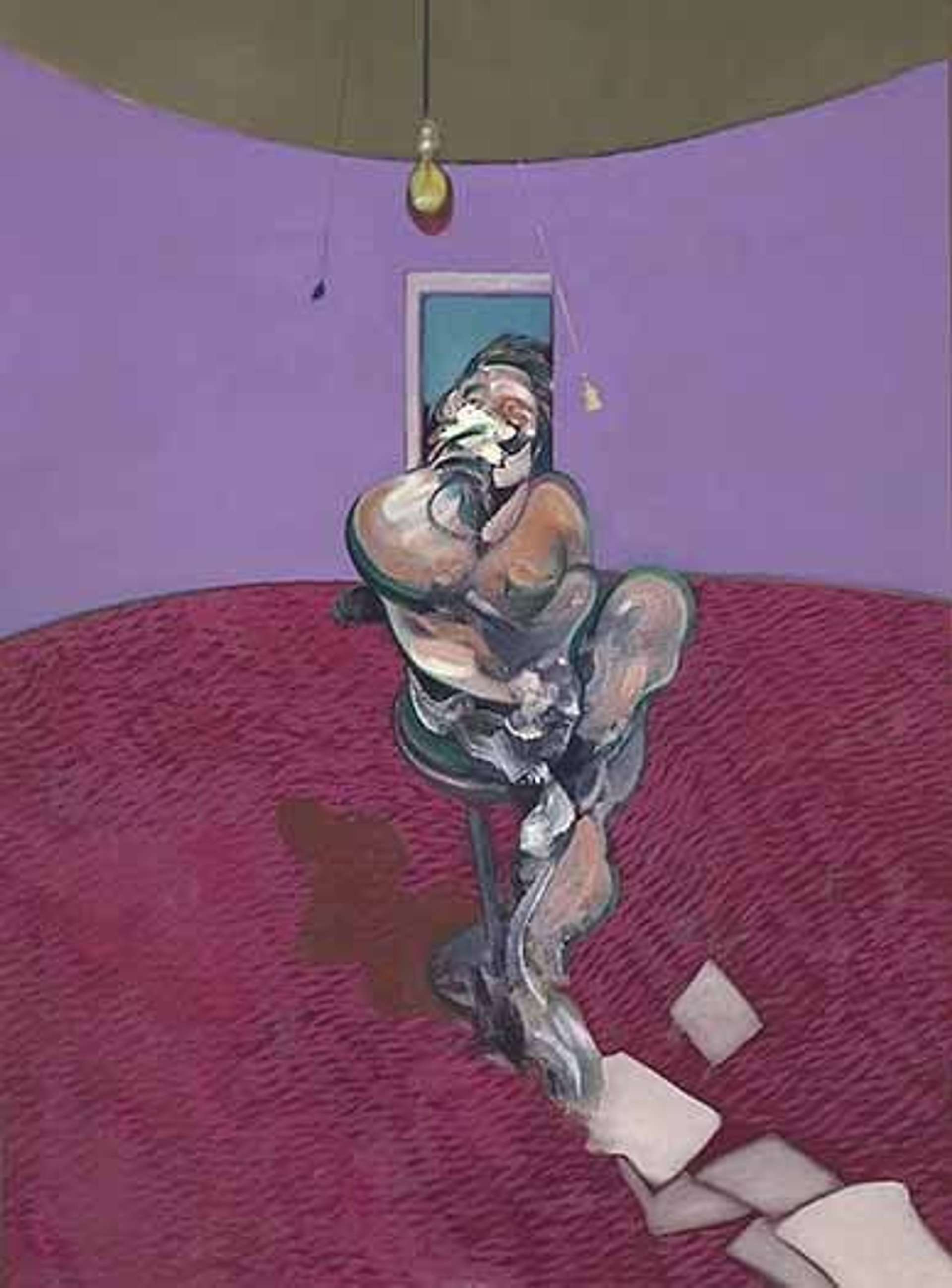 Portrait Of George Dyer Talking by Francis Bacon