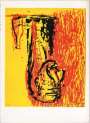 Georg Baselitz: Kopf Und Flasche - Signed Print