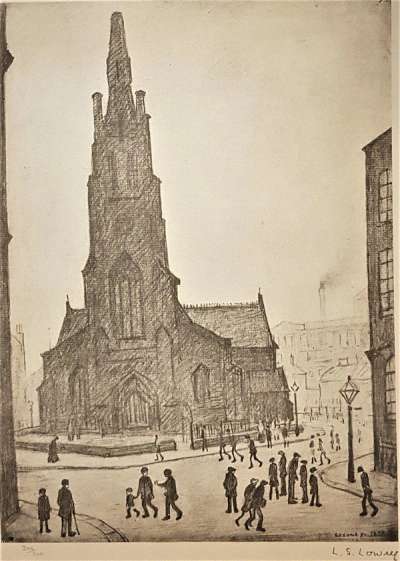 St. Simon's Church - Signed Print by L S Lowry null - MyArtBroker