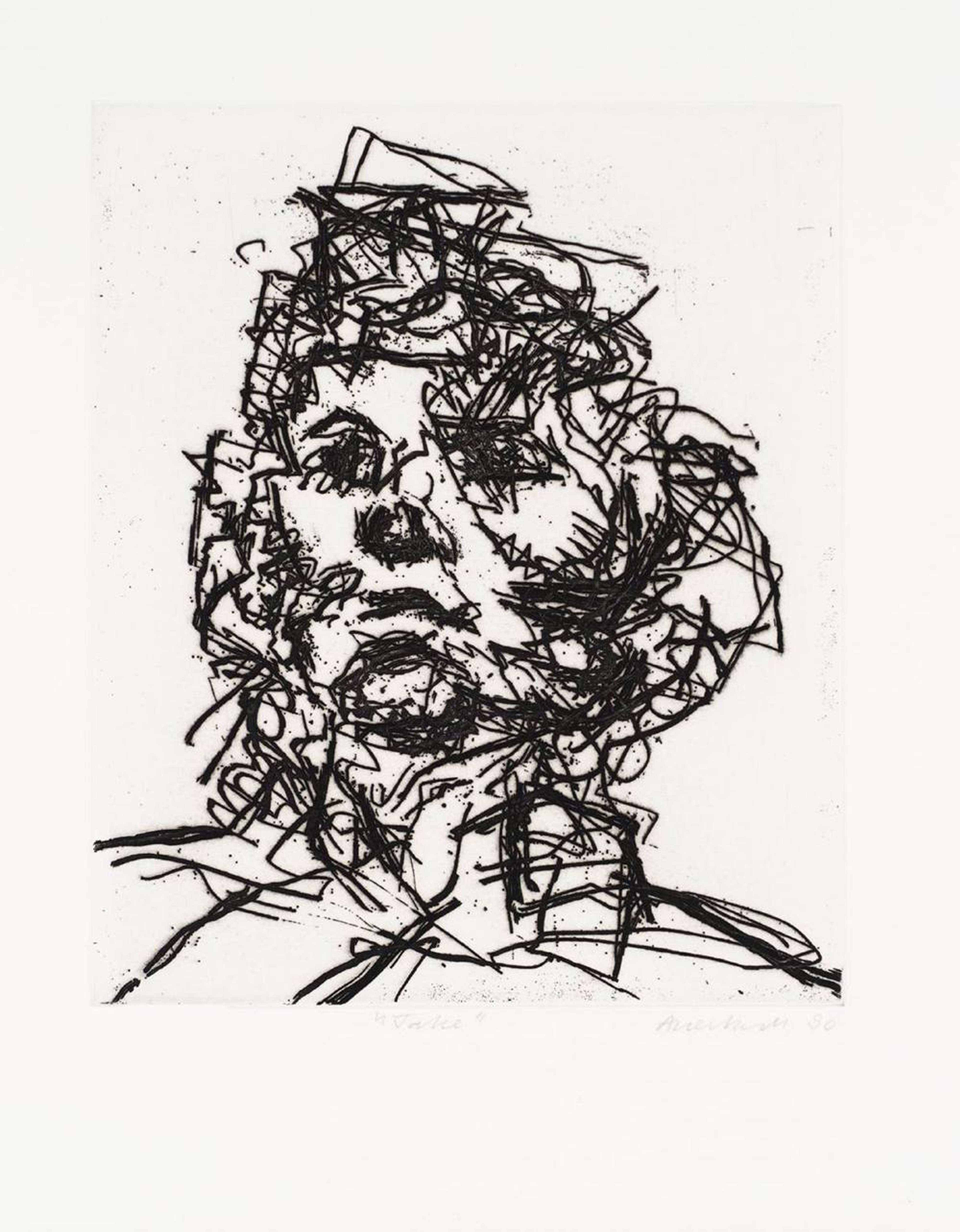 Jake - Signed Print by Frank Auerbach 1990 - MyArtBroker