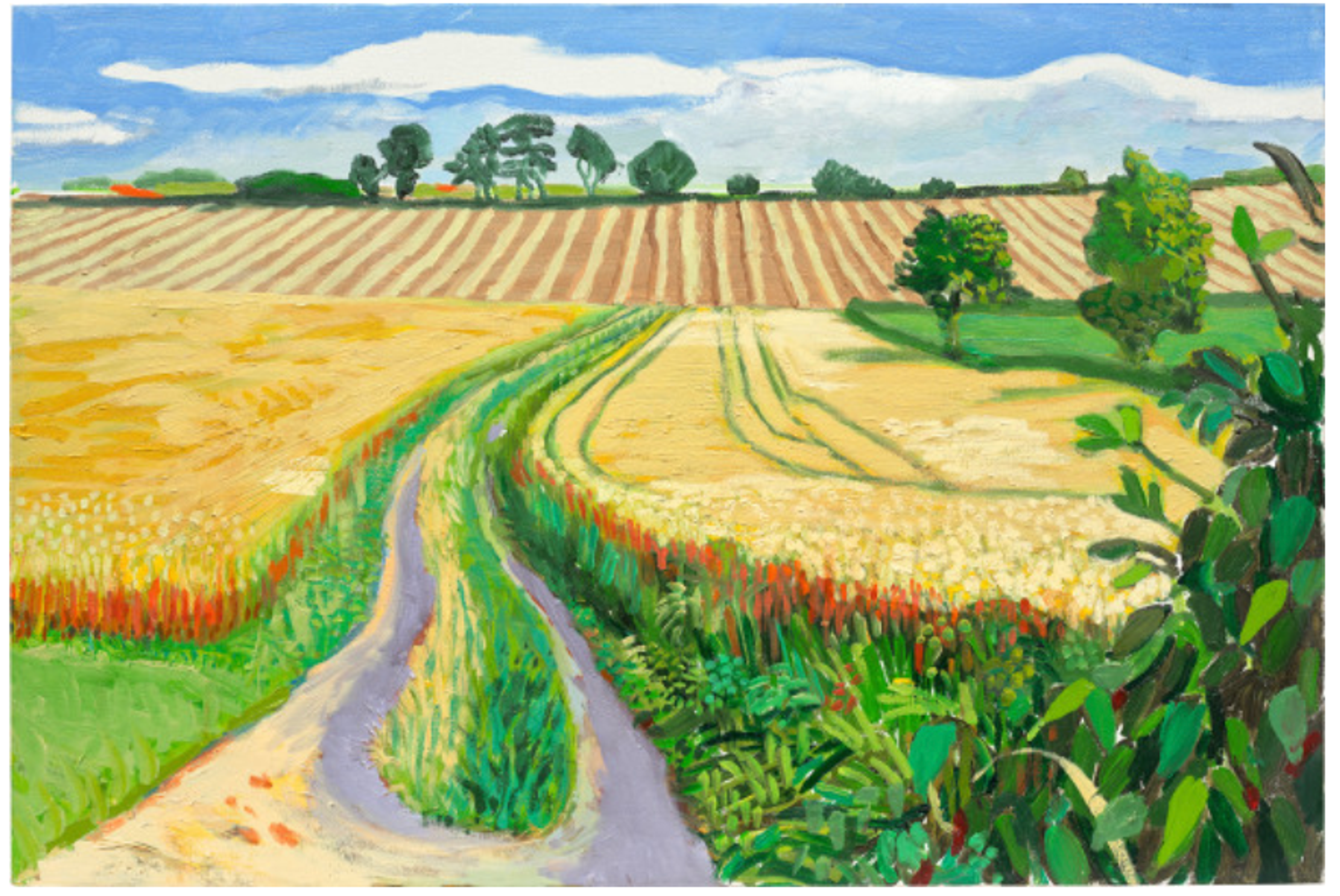 Path Through Wheat Field, July by David Hockney - Phillips