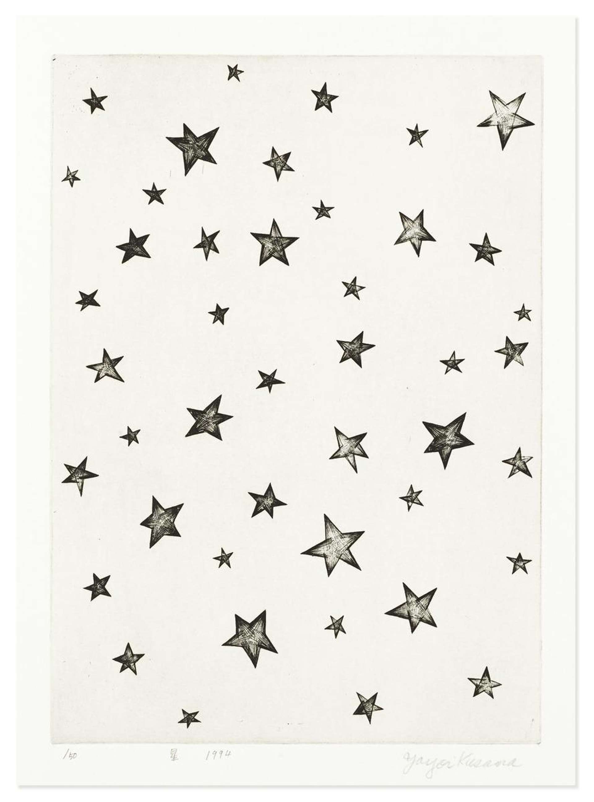 Stars - Signed Print by Yayoi Kusama 1994 - MyArtBroker