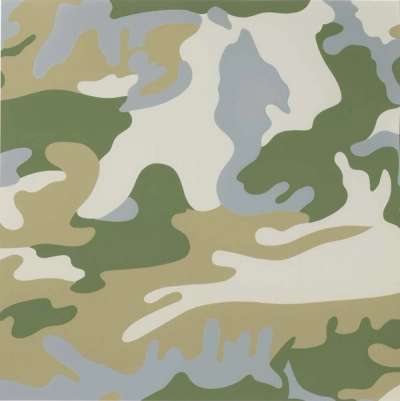 Camouflage Camo Green Tan Pattern Art Print by TeeVision