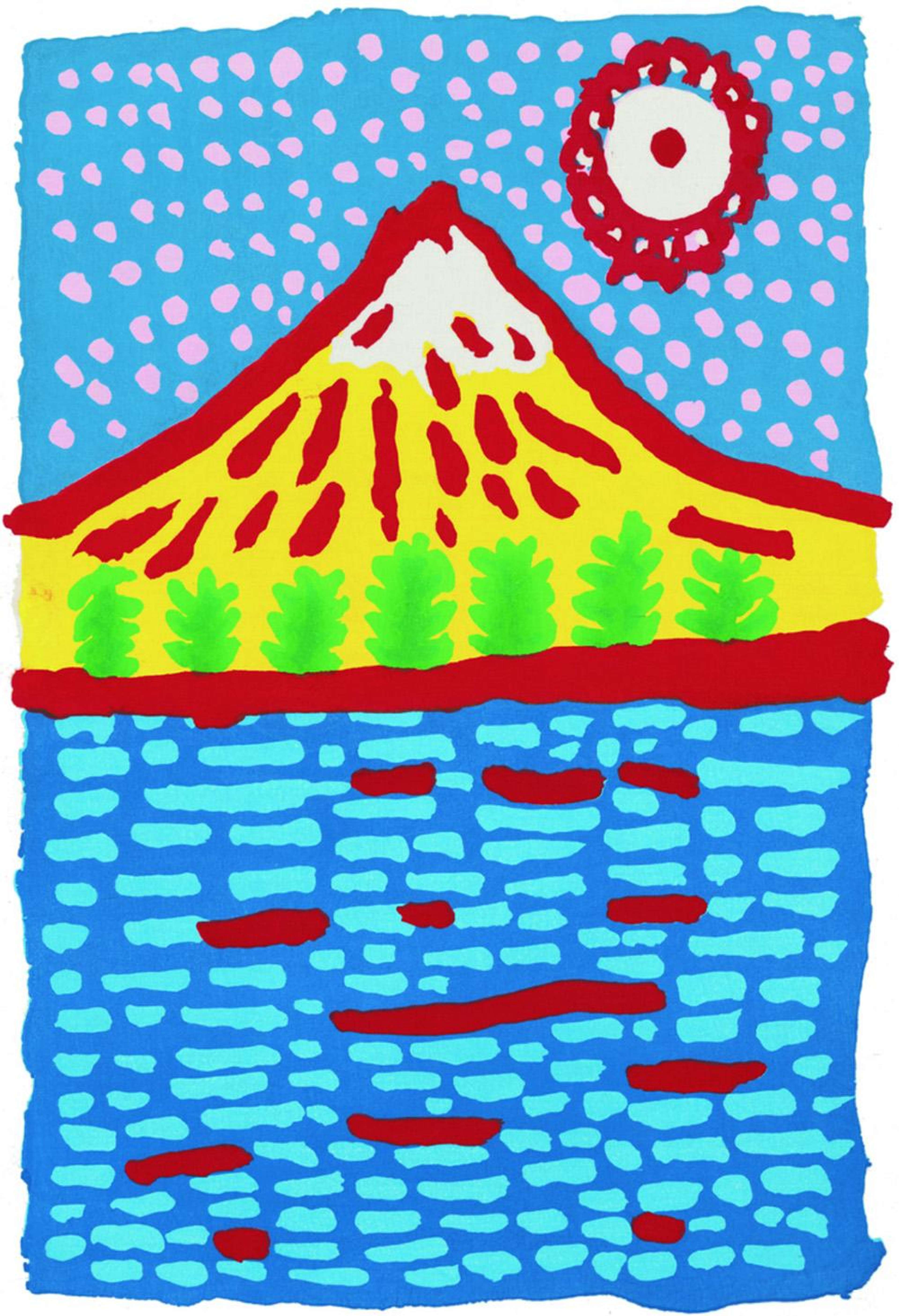 Mt. Fuji Of My Heart Speaks - Signed Print by Yayoi Kusama 2014 - MyArtBroker