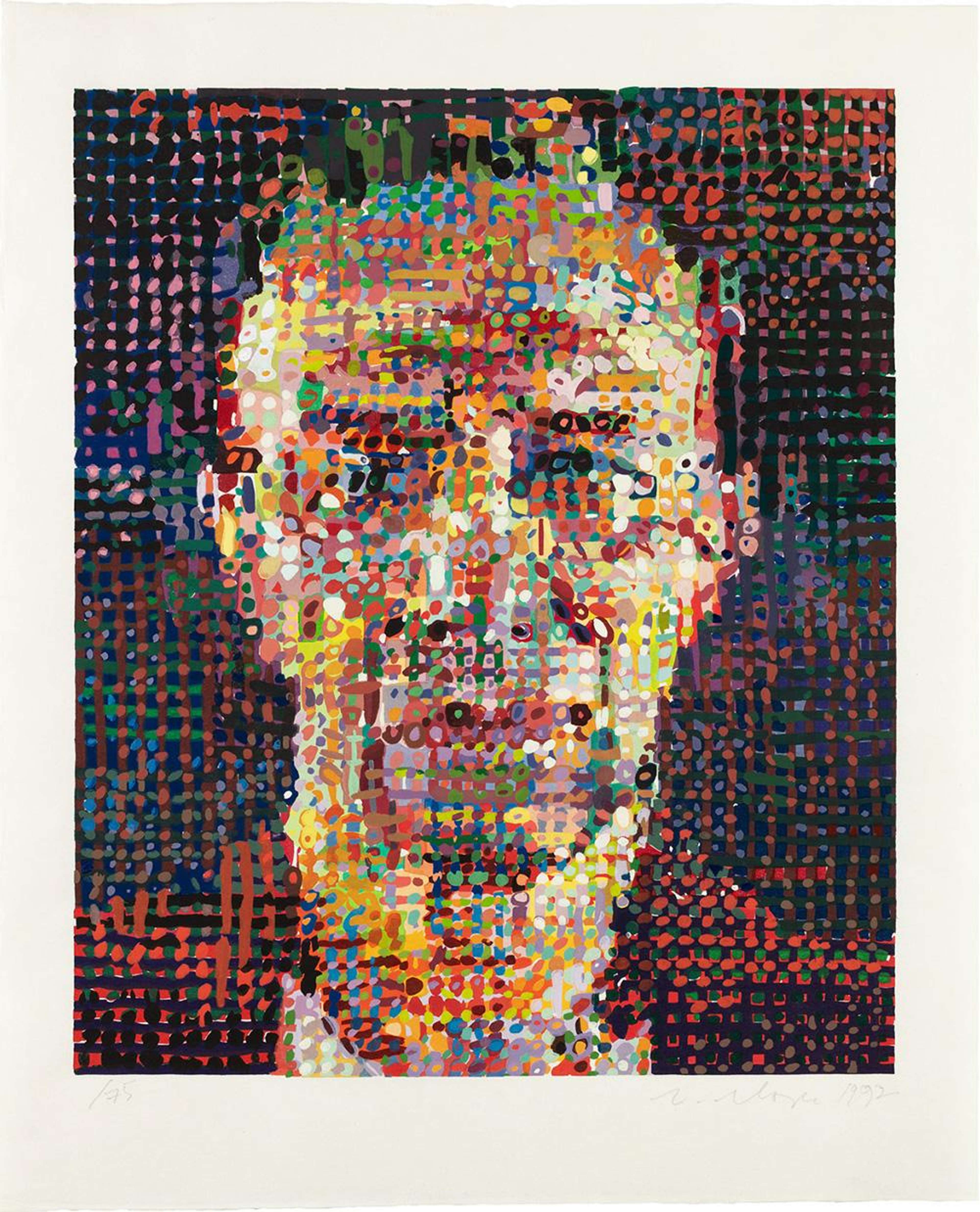 Alex - Signed Print by Chuck Close 1992 - MyArtBroker