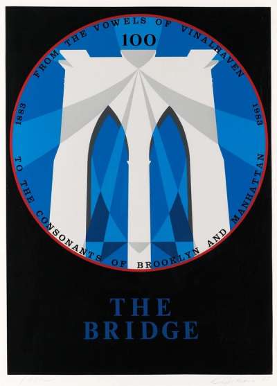 The Bridge - Signed Print by Robert Indiana 1983 - MyArtBroker