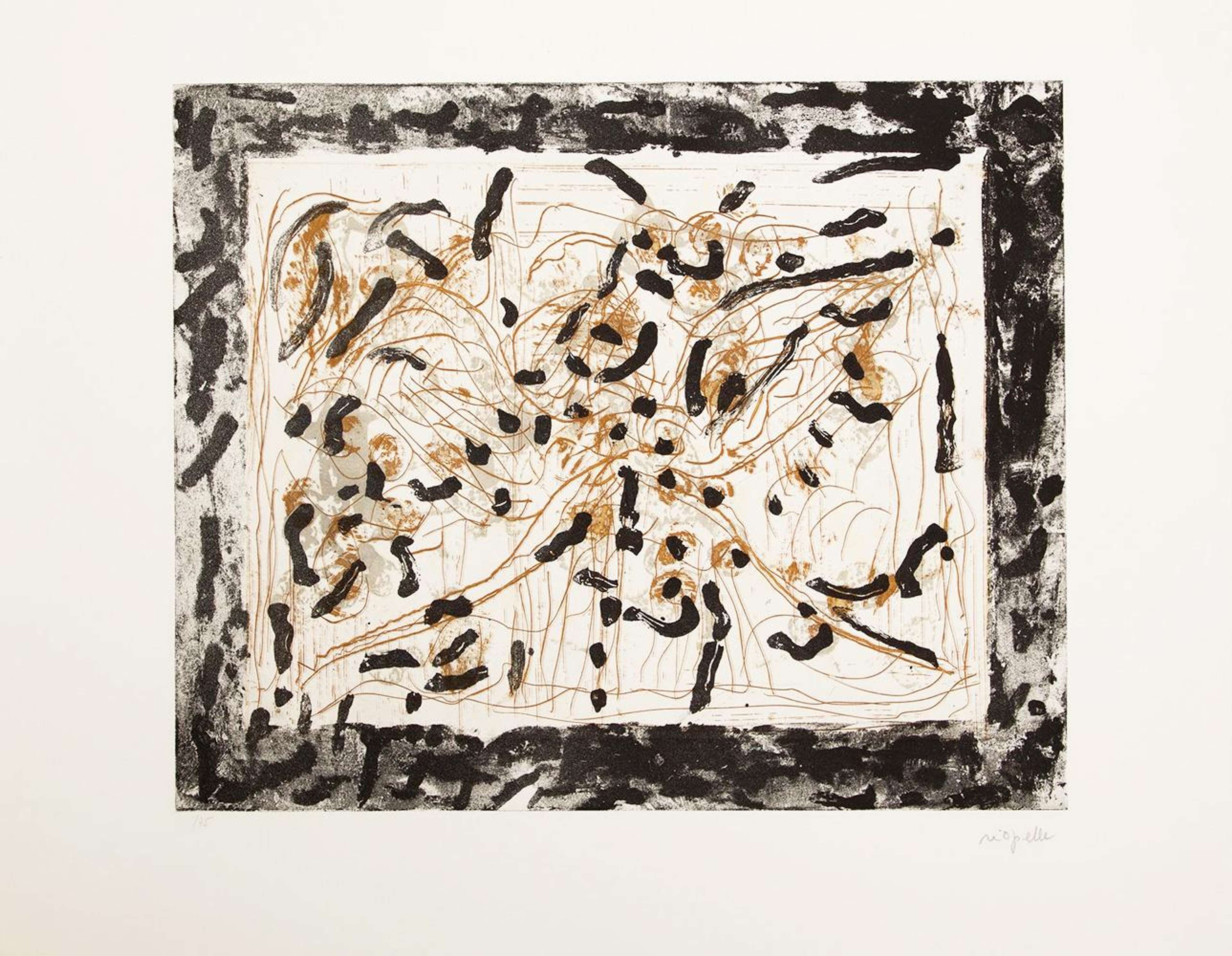 Les Mouches À Marier No. 1 - Signed Print by Jean-Paul Riopelle 1985 - MyArtBroker