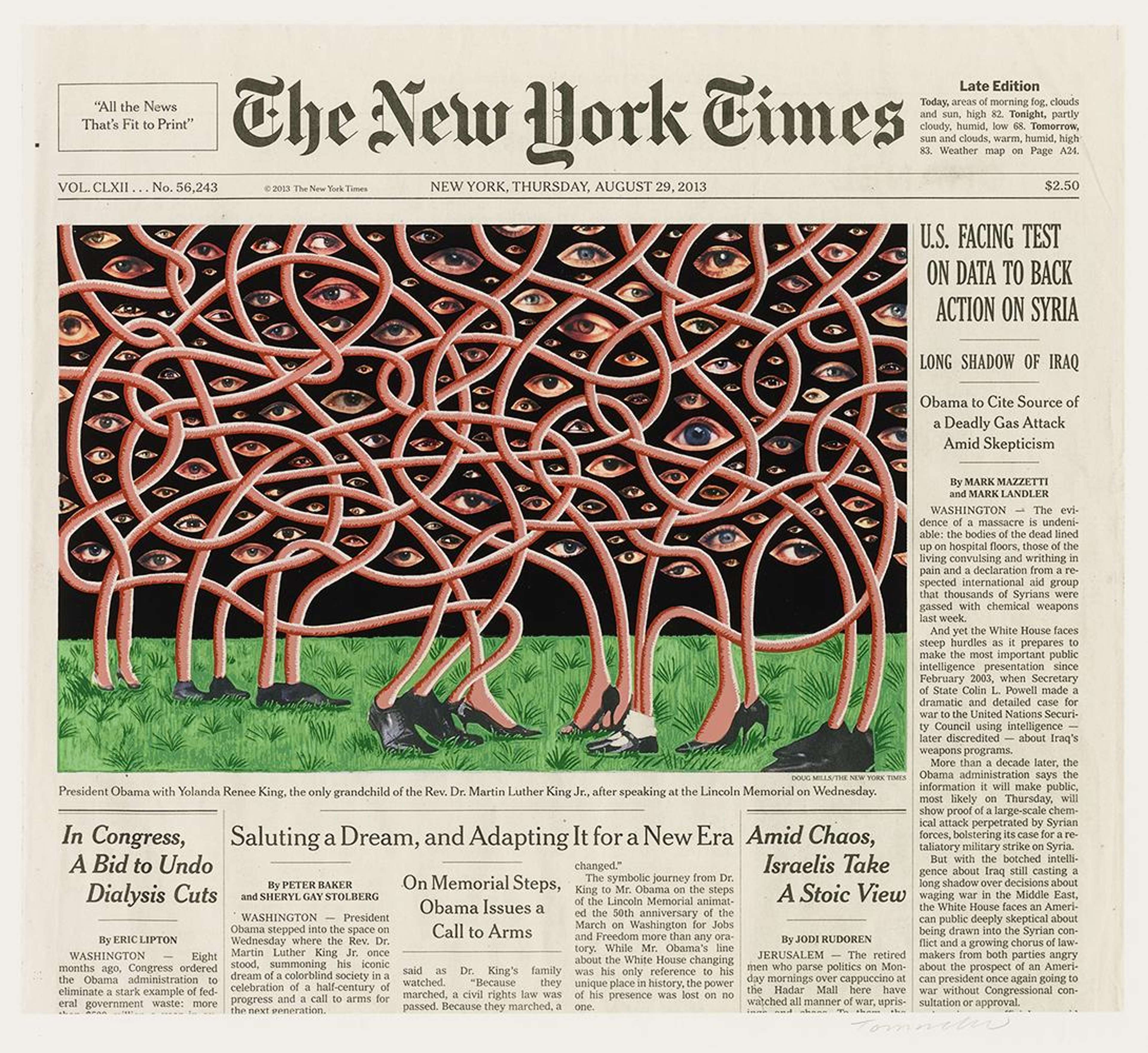 August 29, 2013 - Signed Print by Fred Tomaselli 2014 - MyArtBroker